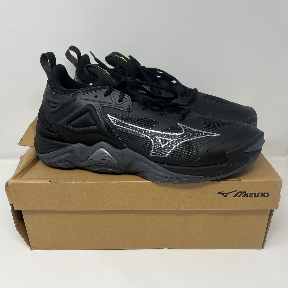 Mizuno Wave Momentum 3 Mens Volleyball Shoes Black V1GB231253‎ Size 14